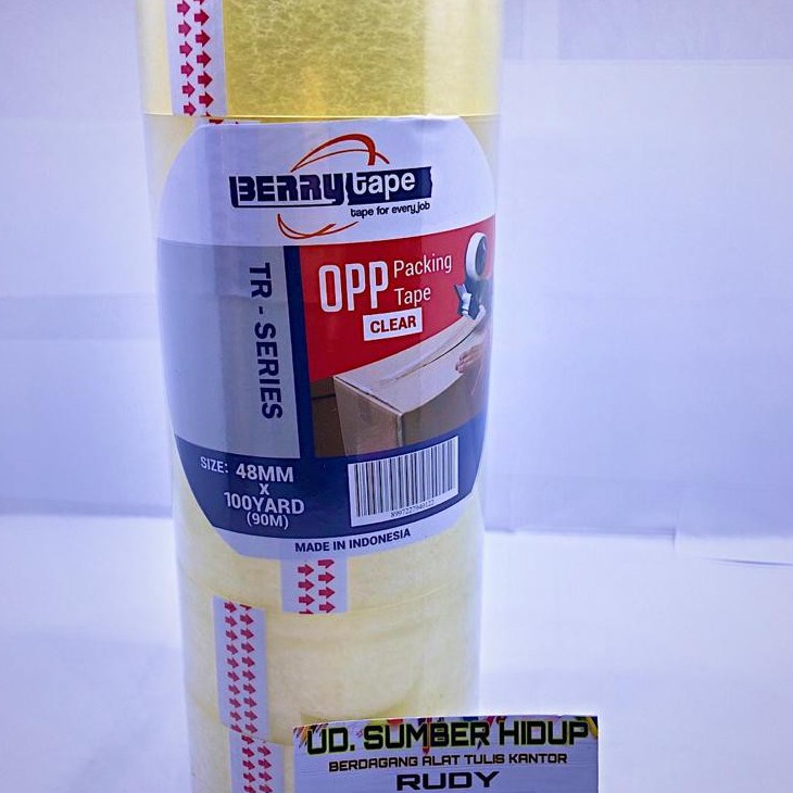 

Berry tape OPP TR-Series Size 48mm X 100YARD (90mm) - Bening