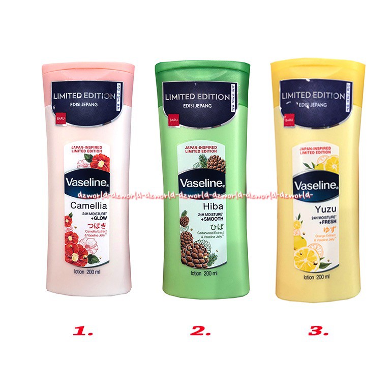 Vaseline 24 Hours Moisture Smooth Lotion Kulit Tersedia 3 Varian 200ml