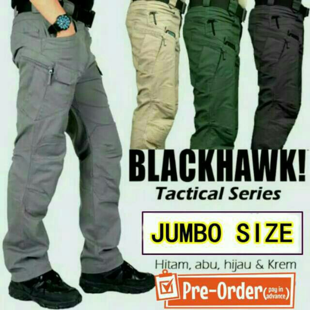 CELANA TACTICAL BLACKHAWK PANJANG SIZE JUMBO