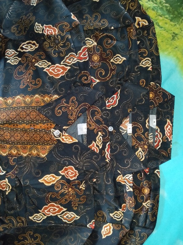 Murah Couple Batik & Rok - Mega Mendung Hitam