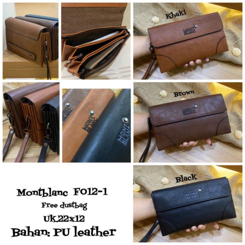 Clutch Handbag Tas tangan Pria Kulit Montblanc