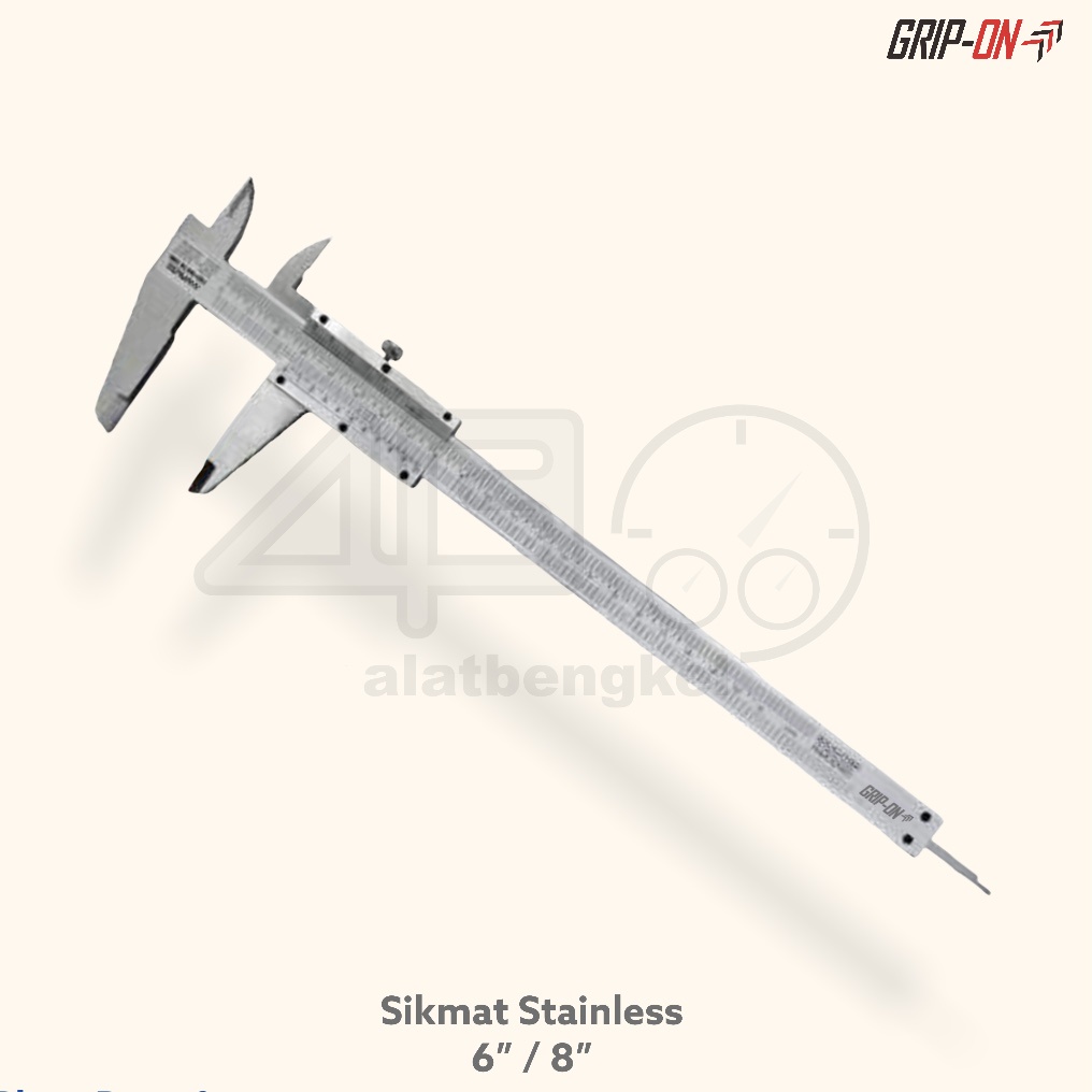 GRIP ON PRECISION VERNIER CALIPER SIGMAT ATAU JANGKA SORONG STAINLESS STEEL