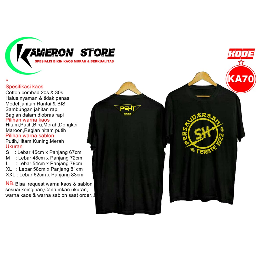 KAOS PSHT KA70 keren dan murah