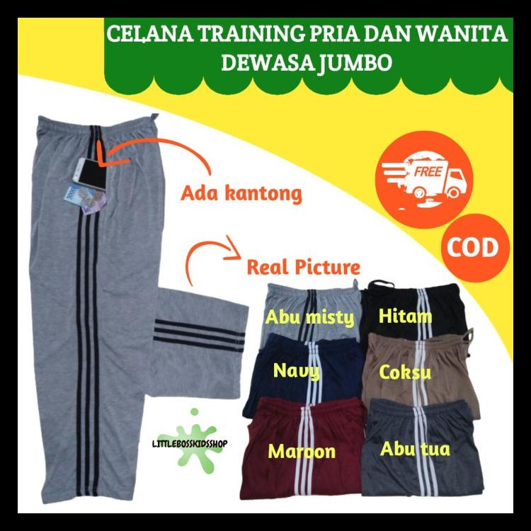 TERBARU CELANA PANJANG TRAINING PRIA DEWASA JUMBO/CELANA OLAHRAGA/CELANA TIDUR