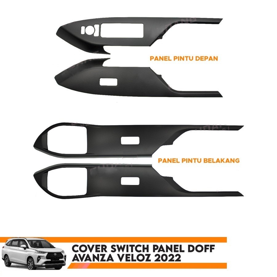 Cover Switch Panel Avanza Veloz 2022 Black Doff