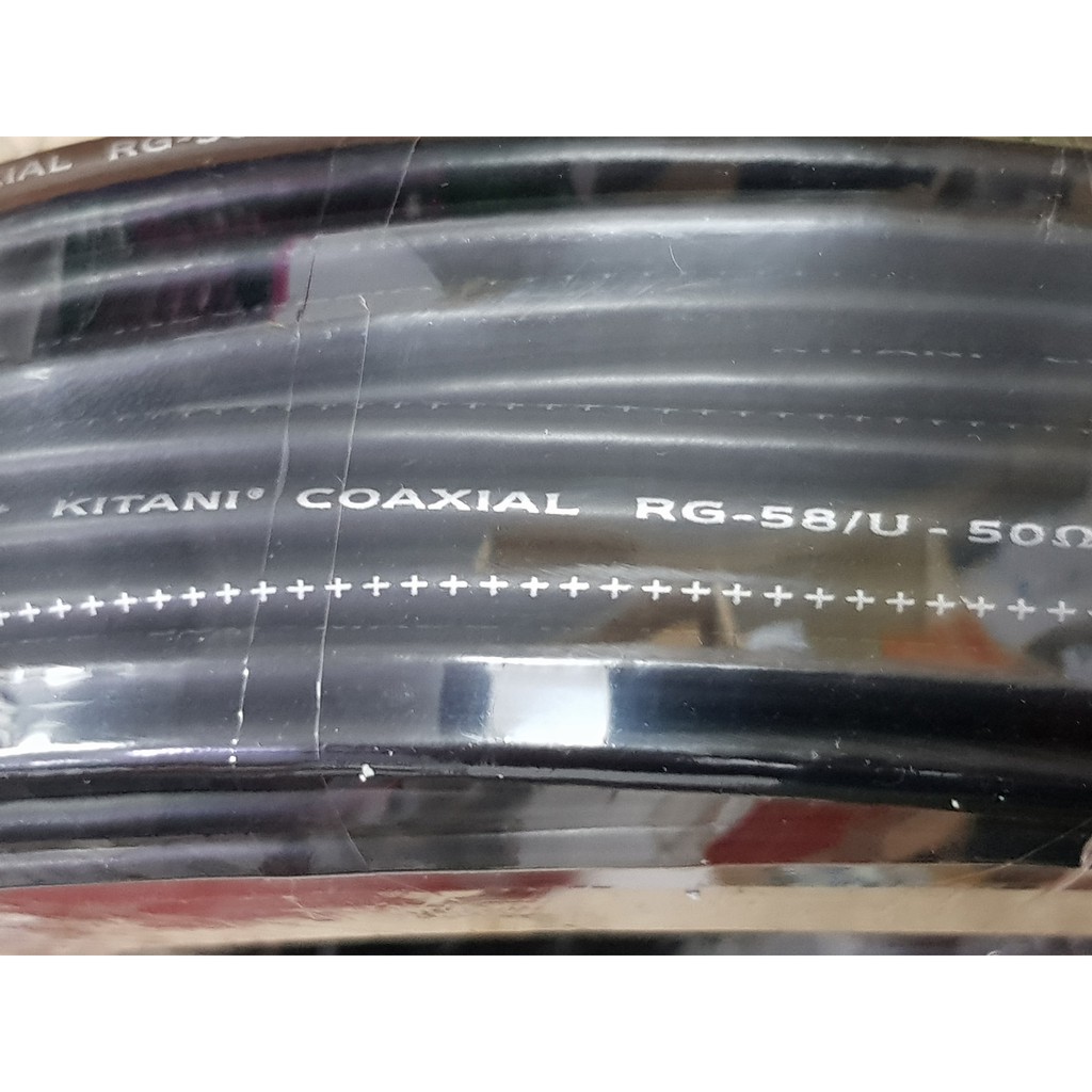 Kabel coaxial RG58 KITANI 50 Ohm 90 meter 1 roll