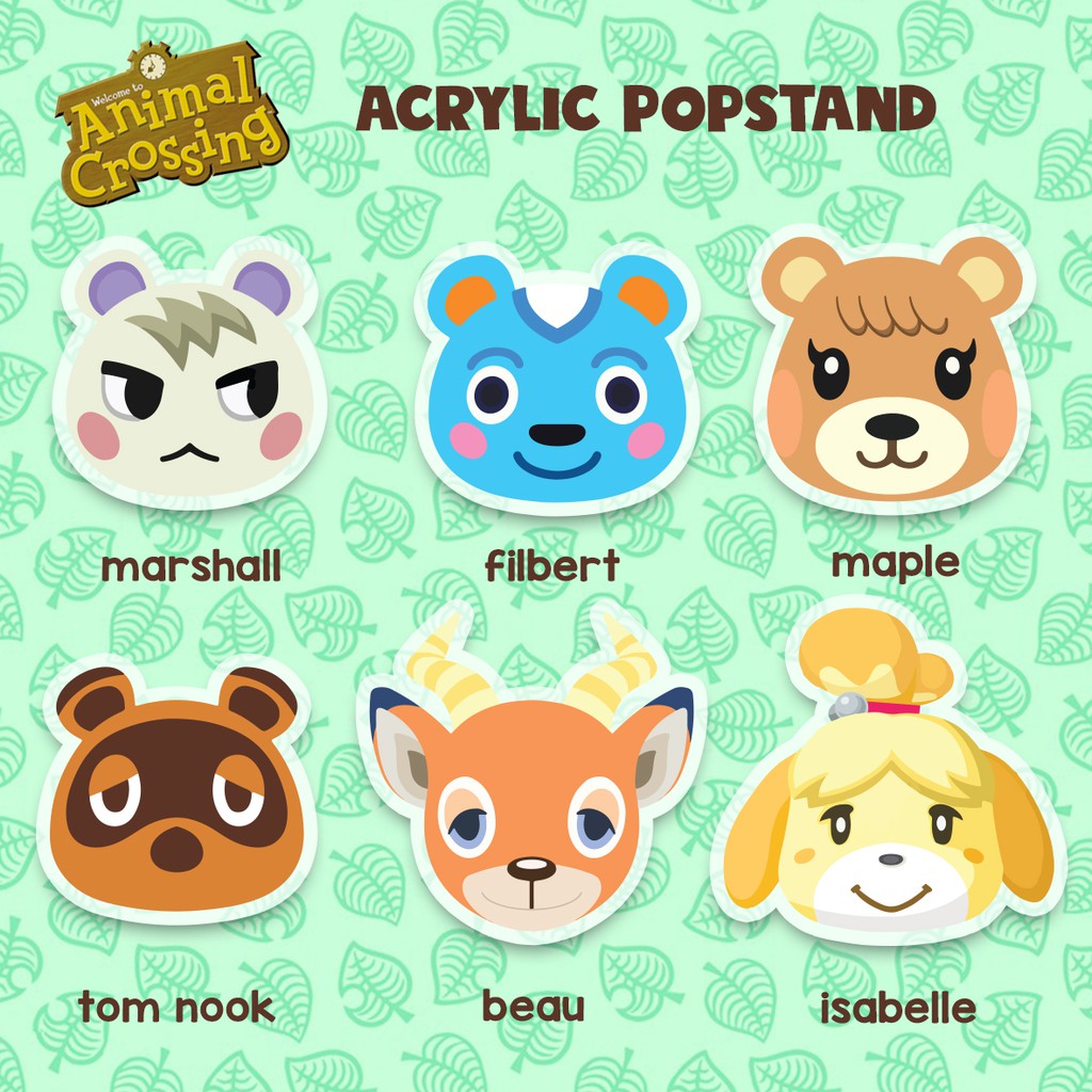 Animal Crossing softcase Popstand Popsocket Casing Hape Cute Griptok akrilik lucu custom ancros