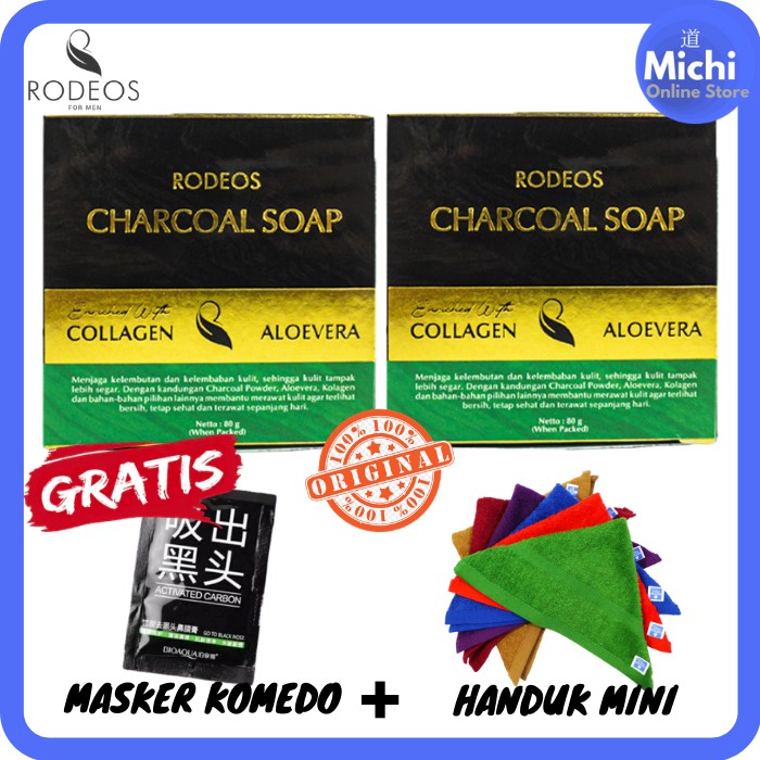 Sabun muka rodeos men Original - rodeosmen perawatan pria bonus wadah tempat sabun redeos radeos