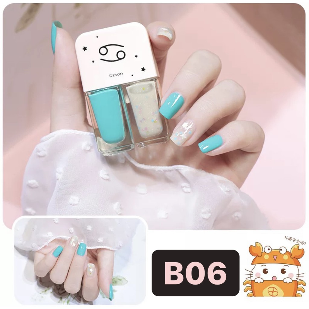 [1.1]BF B01-B30 2In1 Kutek Korean NON Peel Off Nail Polish Set