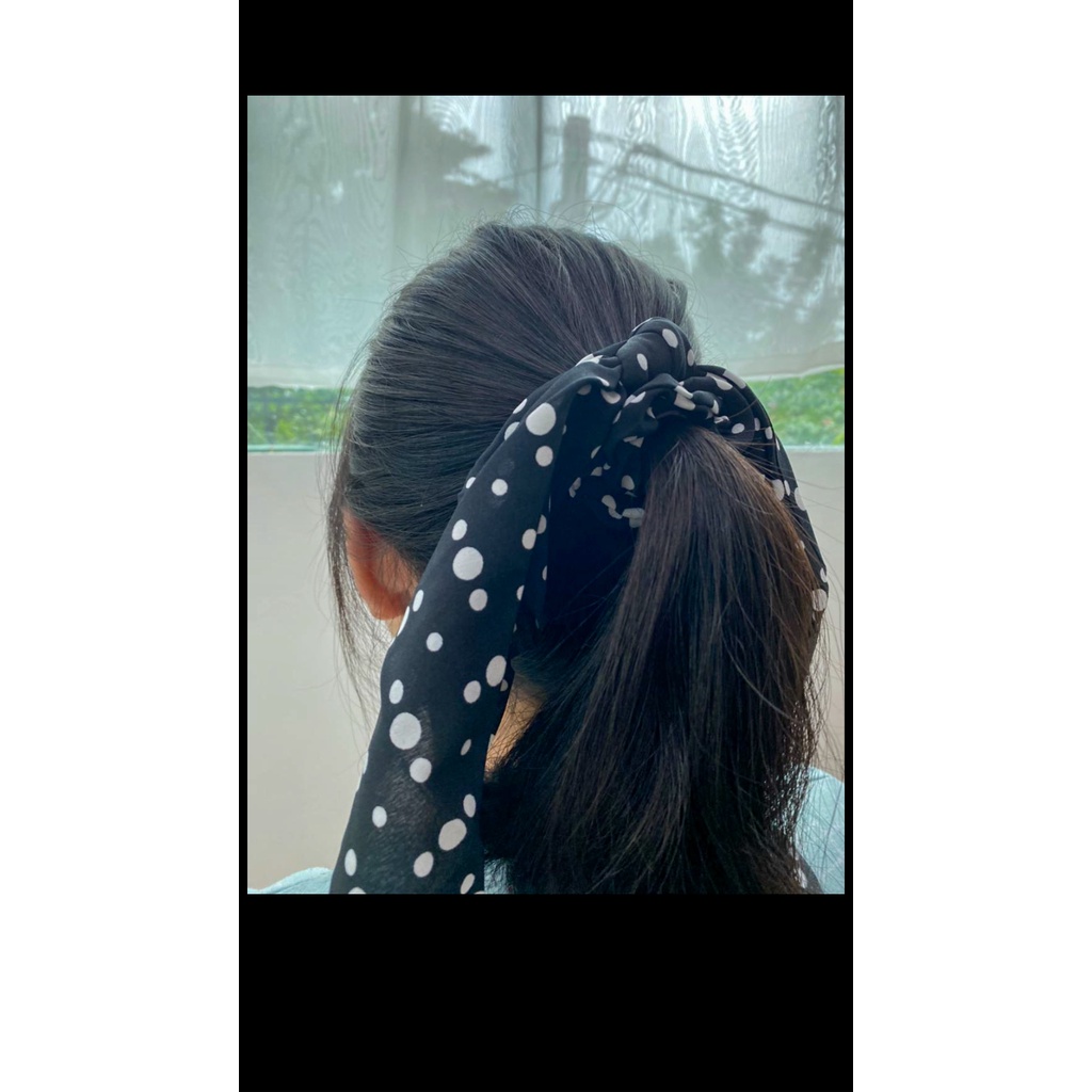 Ikat Rambut Scrunchies JX 1606 Ikat Rambut Korea - Korean Ribbon - Pita Rambut Style Korea - Favorit