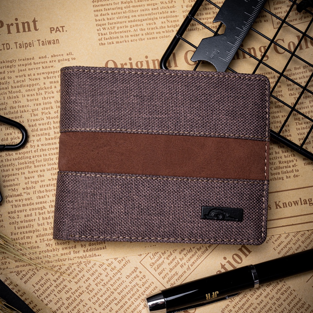 JFR Fashion Dompet Pria Bahan Kulit Canvas JP42 Carnaby Series-4