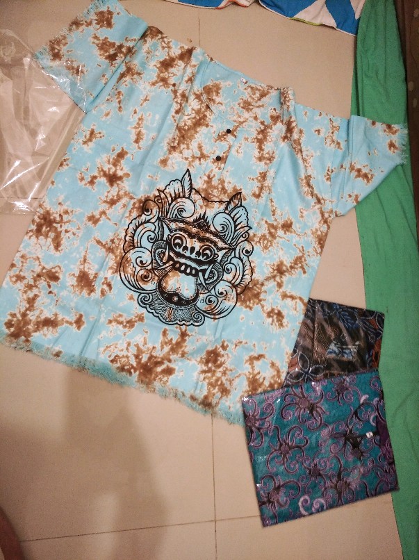 Batik Dolby Dolbi Dobby Doby Tenun Sutra Tulis Katun Atbm Baron Atasan Batik Wanita Sogan Srg308