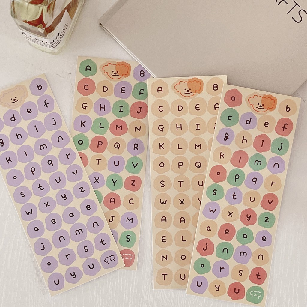 

1 Pc Sticker Huruf Alphabet Cute for Journal Diary Deco Planner DIY