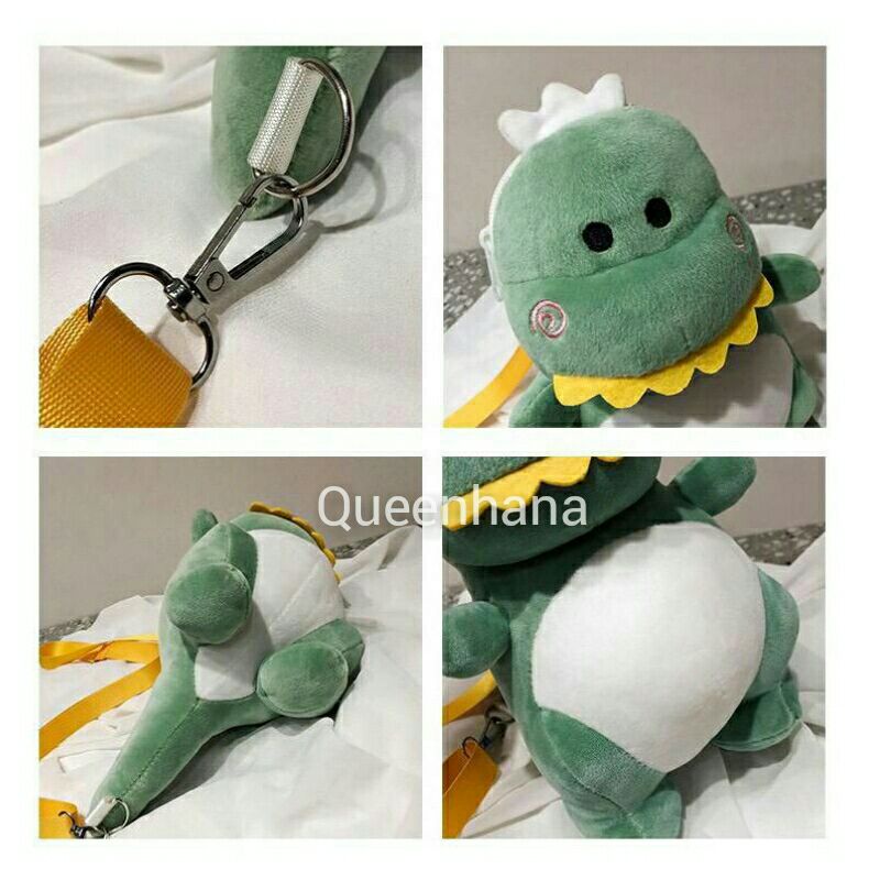 Tas Selempang Anak Boneka Dinosaurus / Tas Selempang Boneka / Tas Bahu