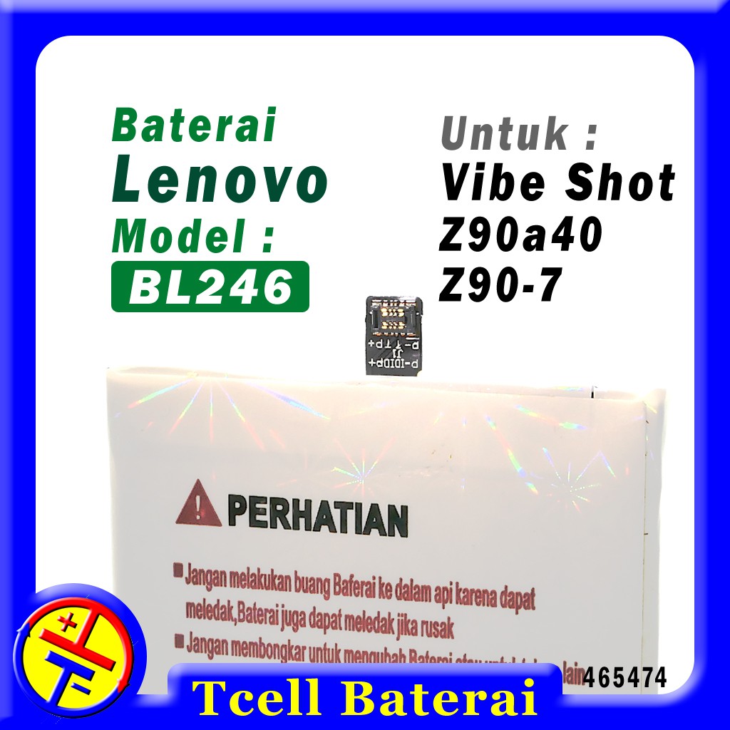 Baterai BATTERY Lenovo Vibe Shot Z90 BL246 Rakkipanda Batre Z90a40 Z90-7 by TA
