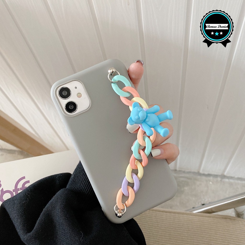 CASE SOFTCASE CANDY GELANG RANTAI VIVO Y30 Y50 Y30i Y70S Y20 Y20S Y12S BD626-ABU