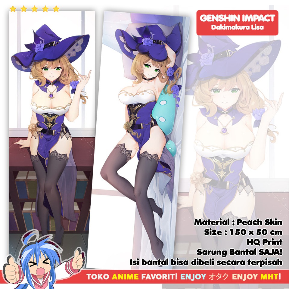 Sarung Bantal Anime Dakimakura Genshin Impact : Lisa