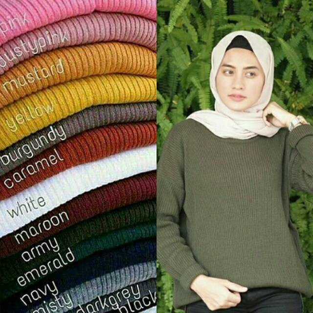 BOXY Sweater Rajut Wanita | Baju Rajut Wanita Tebal XL