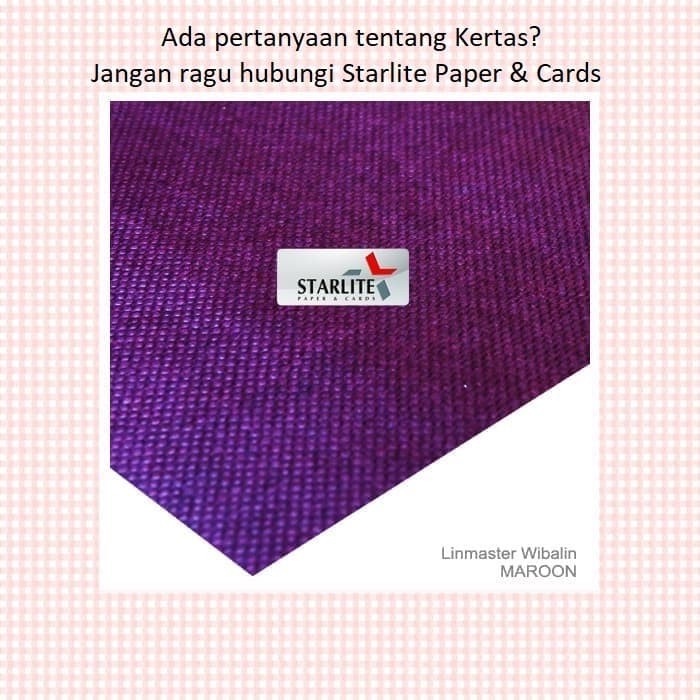 Kertas Covering Paper LINMASTER MAROON