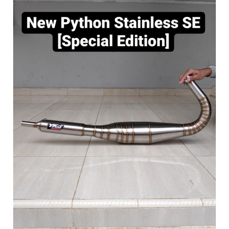 Knalpot RX King New Python Stainless SE (Special Edition) Terbaru Super Garing Original YKJ Racing