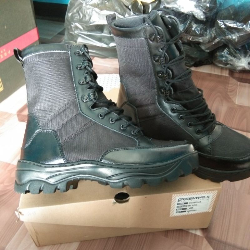 SEPATU PDL JATAH MODEL WEBA GREENWALK KULIT ASLI BERKWALITAS