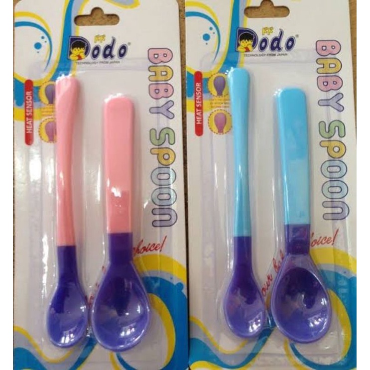 Dodo Baby Spoon With Head Sensor - Dodo Sendok Makan Bayi Dengan Indikator Panas