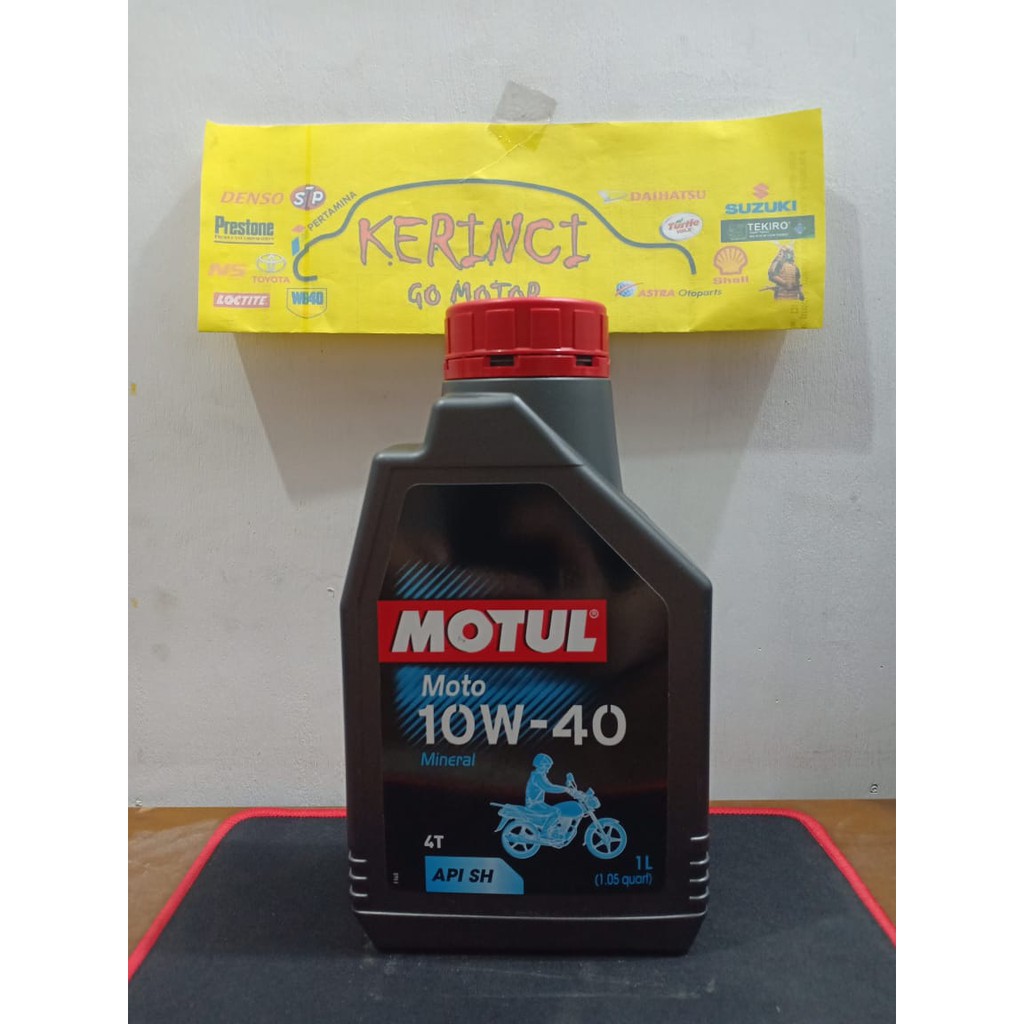 OLI MOTUL MOTO 10W-40 4T 1L - OLI MOTOR MOTO MOTUL 10W40 4T API SH