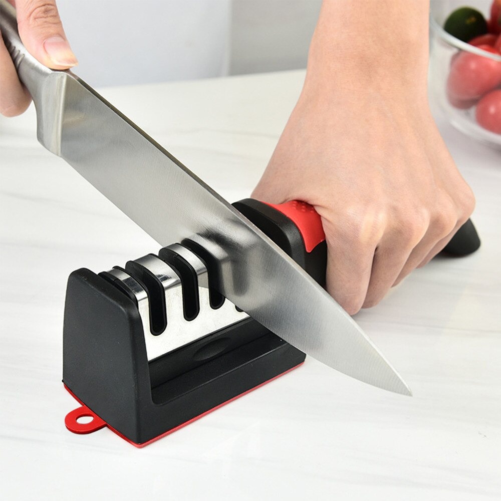 Pengasah Pisau Dapur Pengasah Multifungsi Knife Sharpener 3 Slot