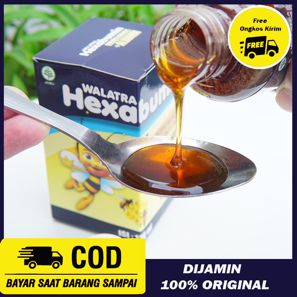 Walatra Hexabumin Madu Plus Albumin Untuk Anak Original , Penambah Nafsu Makan Anak - 100% Original