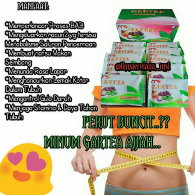 GREEN TEA yg ingin hidup sehat silahkan coba produk dari MSI badan sehat pencernaanpun lancar