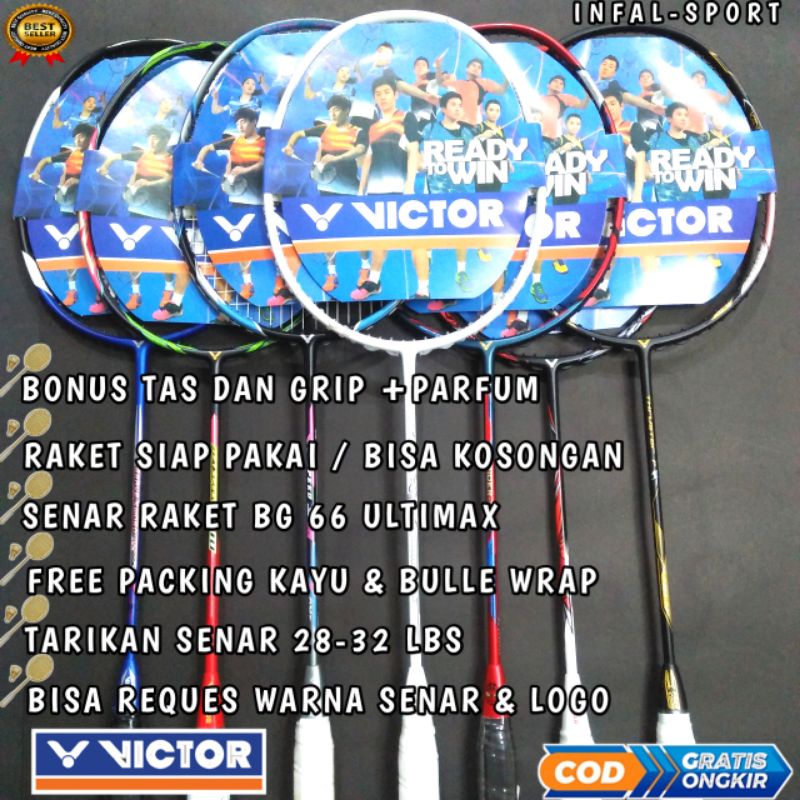 Raket Badminton Vigtor Thruster F Snake Grade Ori 30lbs ( Bonus Tas + Grip )