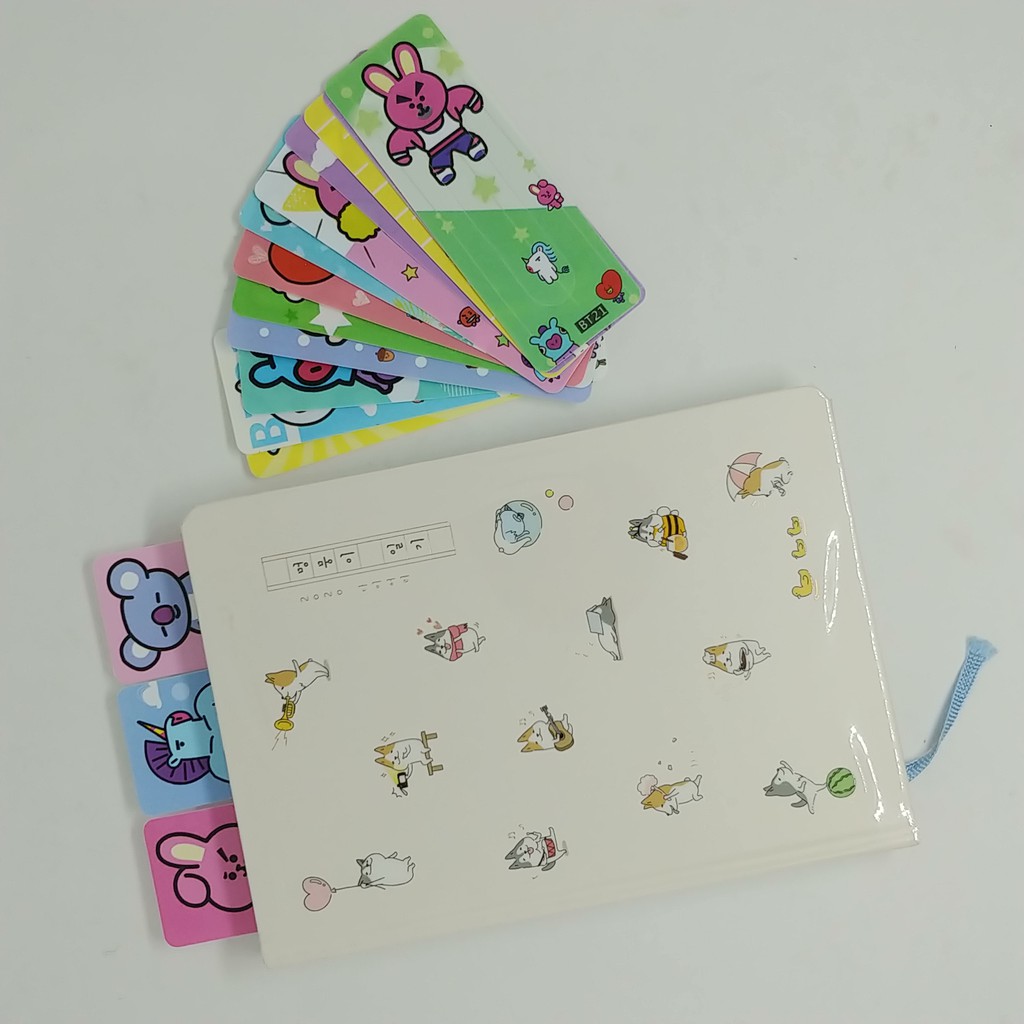 

( 15 pcs ) BTS Bookmark /penanda buku / pembatas buku / bookmark Bahan plastik - BT21