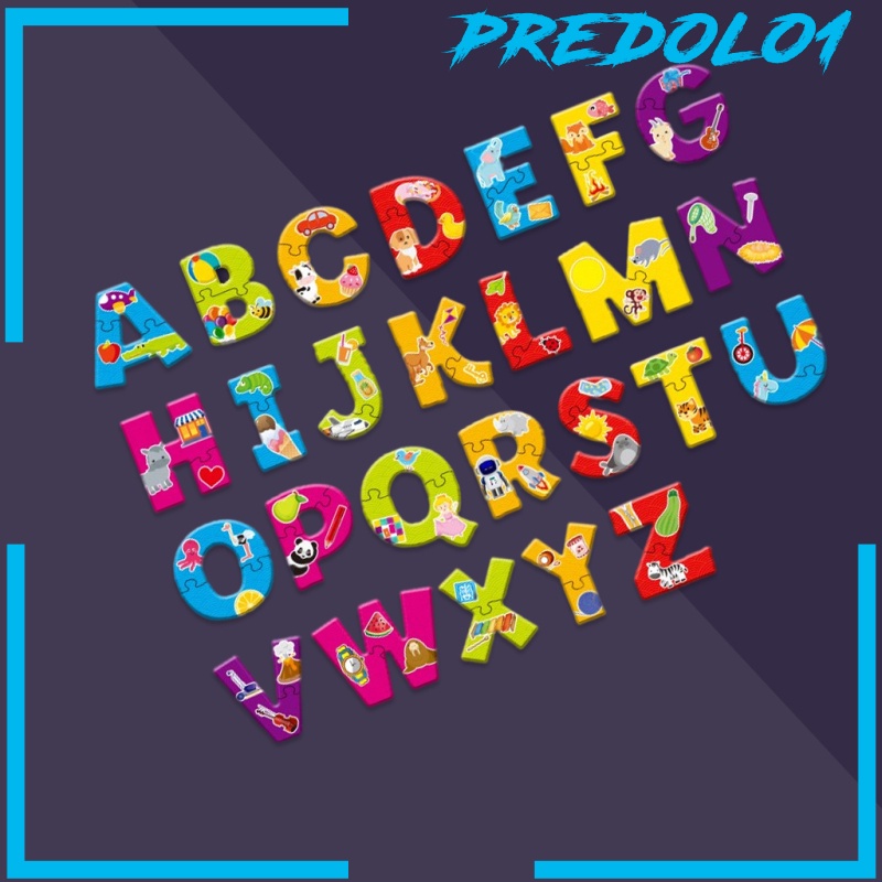 [PREDOLO1] ABC Alphabet Puzzles Match Game Cognition Sorting Spelling Novelty Toys Gift