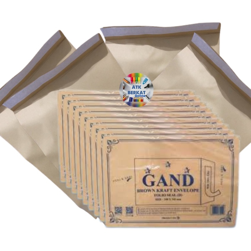 

RB Amplop coklat Folio dengan lem atau seal