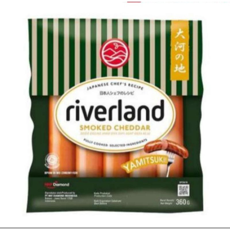 

Riverland Sosis Smoked Cheddar 360gr