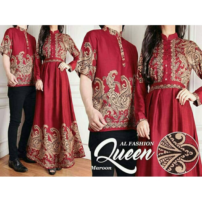 kaos Couple Cp Queen Merah Batik Couple Terbaru Terlaris Couple Batik Terbaru