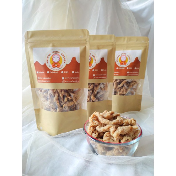 

Kripik Usus Crispy Kriuk Renyah Gurih