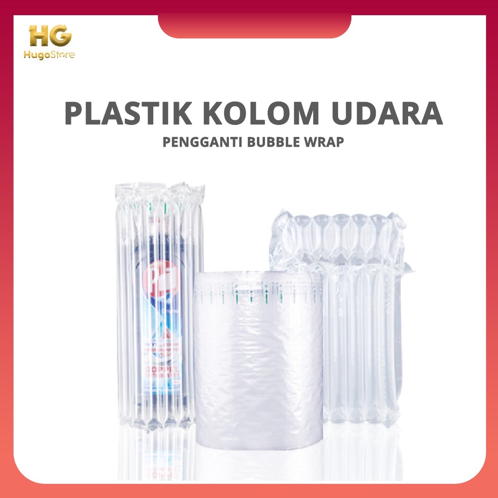 

PLASTIK KOLOM UDARA BUBBLE FILM PENGGANTI BUBBLE WRAP Botol Wine