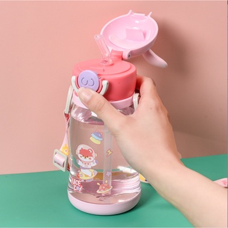 [SmalBell SHOP]Botol Minum Anak /Karakter rabbit Bear Tutup Clip / import / botol Kartun 330-1000 ML/ botol jerami anak