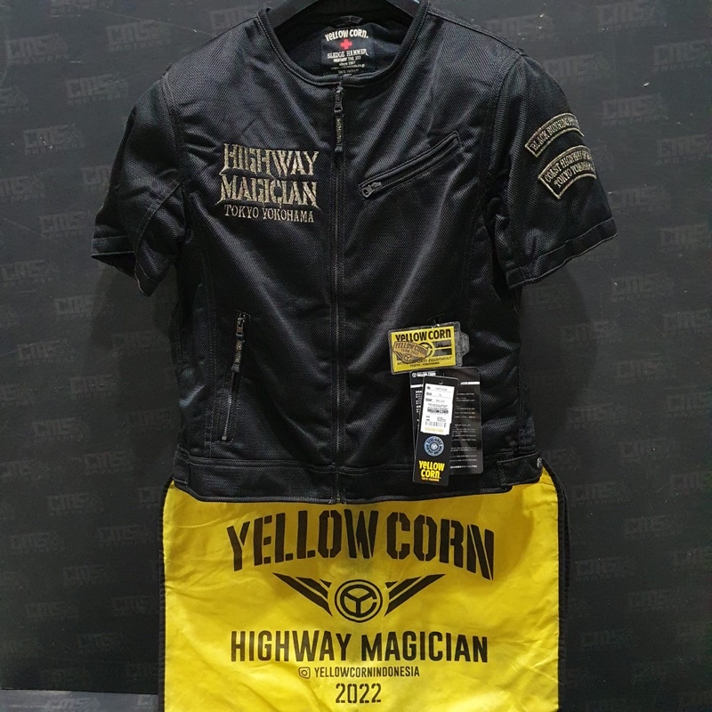 Jacket Jaket Touring Yellow Corn YMT 004 Black Gold Original