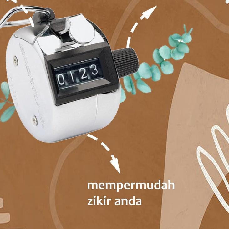 Tasbih Zikir Manual Stainless Penghitung Antrian Tasbih Digital Sultan Alat Penghitung Manual