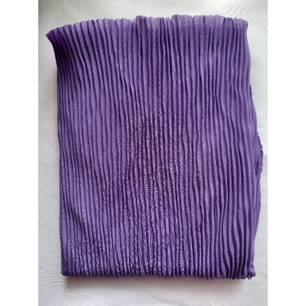 HIJAB PLISKET SQUARE / PLISKET SEGIEMPAT / HIJAB PLISKET SEGIEMPAT VOAL-Purple Glass