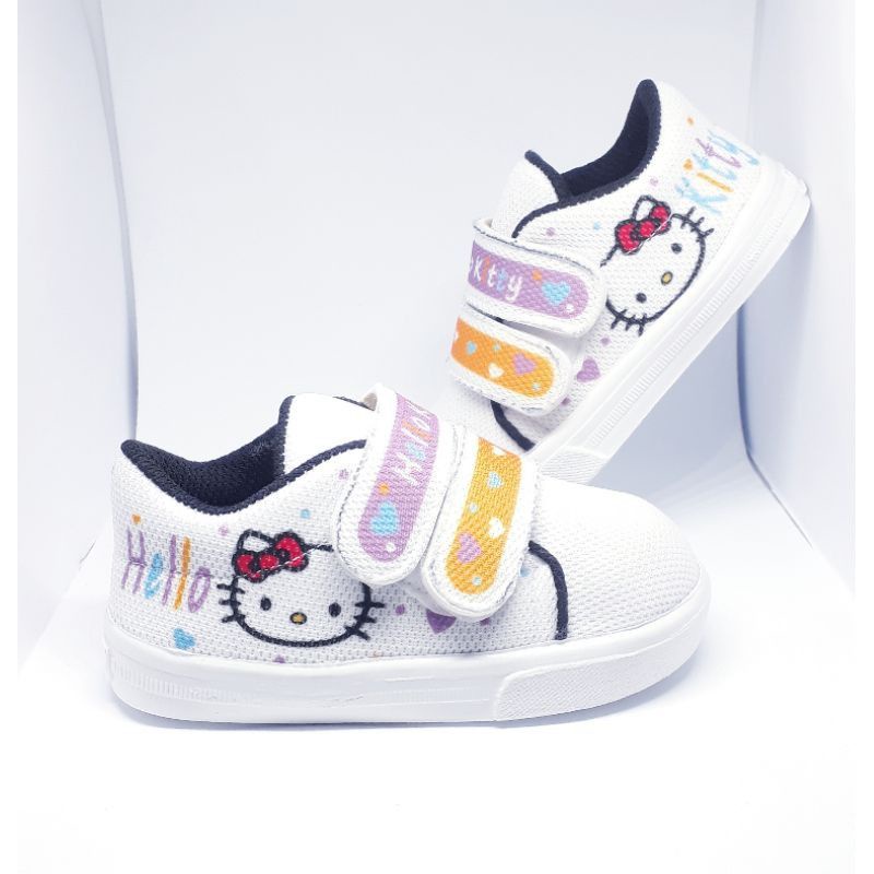 Sepatu Sneakers Anak Perempuan Gambar Hello Kitty Usia 1 2 3 4 5 Tahun