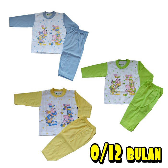 [kg1] Setelan Pakaian Baju Bayi Lengan Panjang Untuk Usia 6sampe 12 Bulan