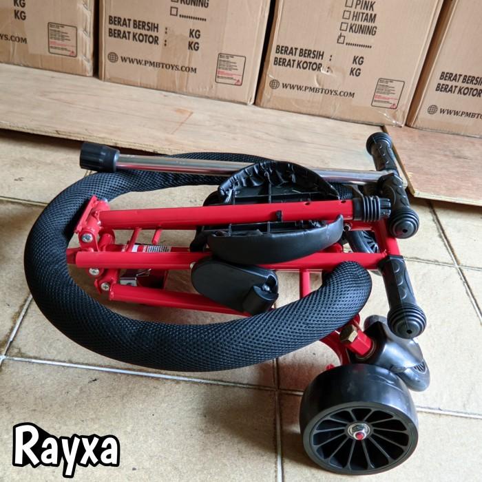 stroller bayi pmb ezzy stroller EZ 03 merah magic stroller roda empat