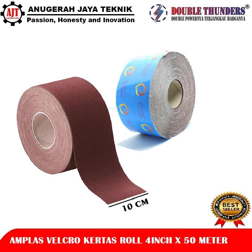 Amplas Roll Waterproof 4inch X 50 Meter / Kertas Amplas Roll Panjang