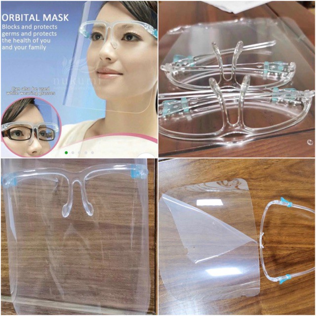 Face Shield Kacamata / Face Shield Nagita / Face Shield Kacamata Pelindung Wajah (Tanpa Box)