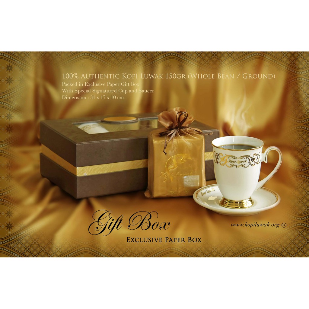 

KOPI LUWAK GIFT SET BEAN / POWDER 150GR 100% AUTHENTIC