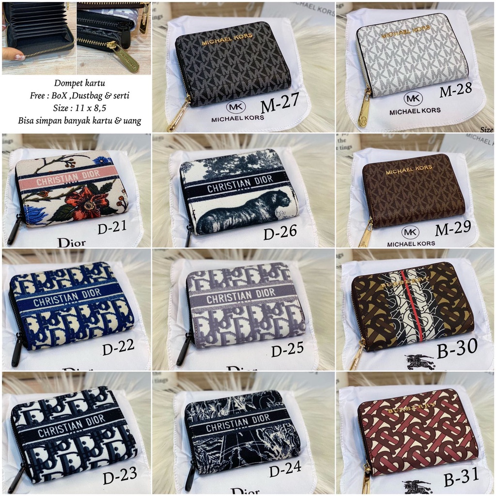 Dompet Kartu Import / Dompet Pendek / Tempat kartu Free Box