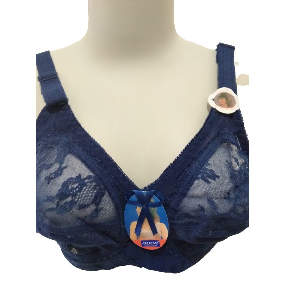 Bra Bh jumbo Guini 408 cup B int setara cup D tanpa kawat tanpa busa size 36-44 transparant